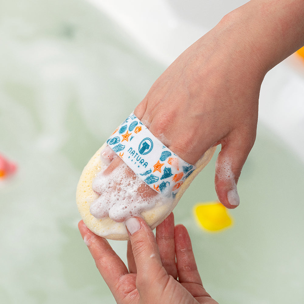Natural Baby Sponge & Mitt Set - Hypoallergenic