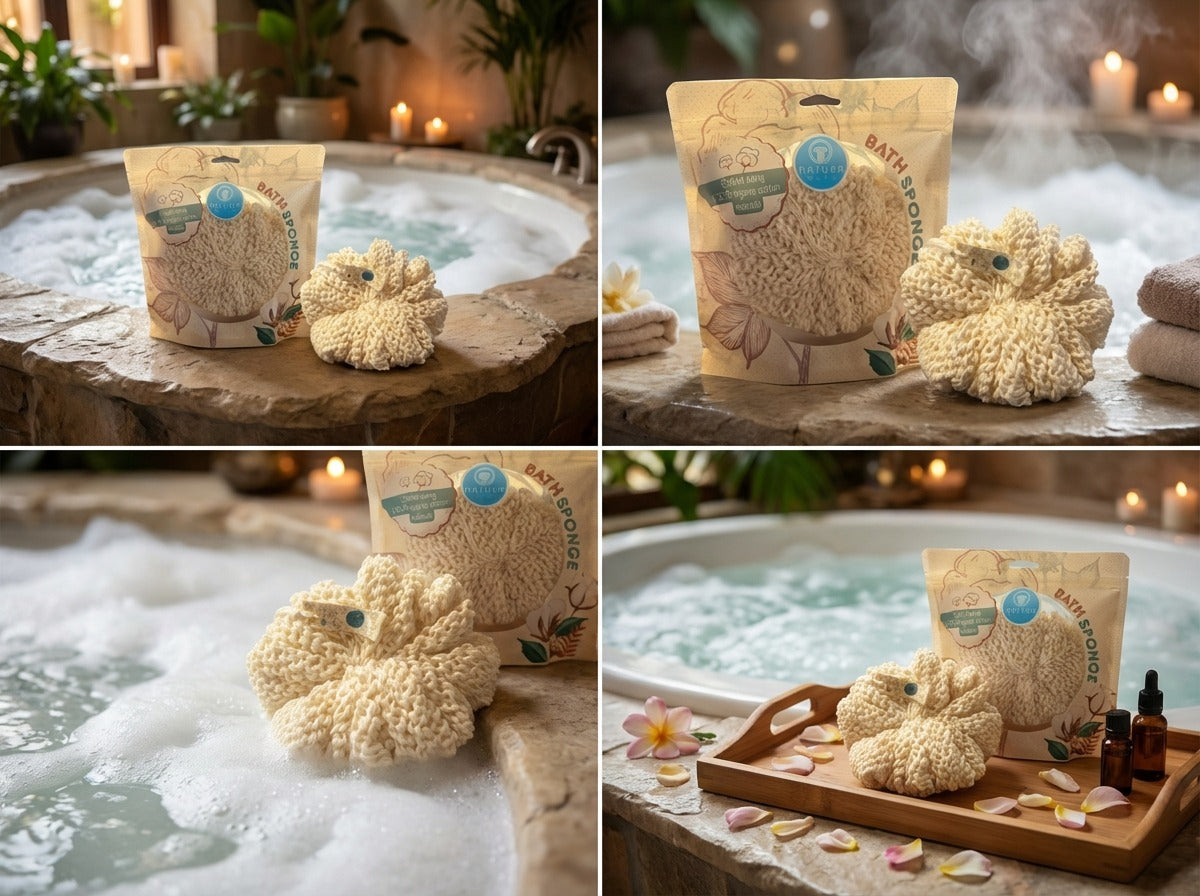 Organic Cotton Bath Sponge