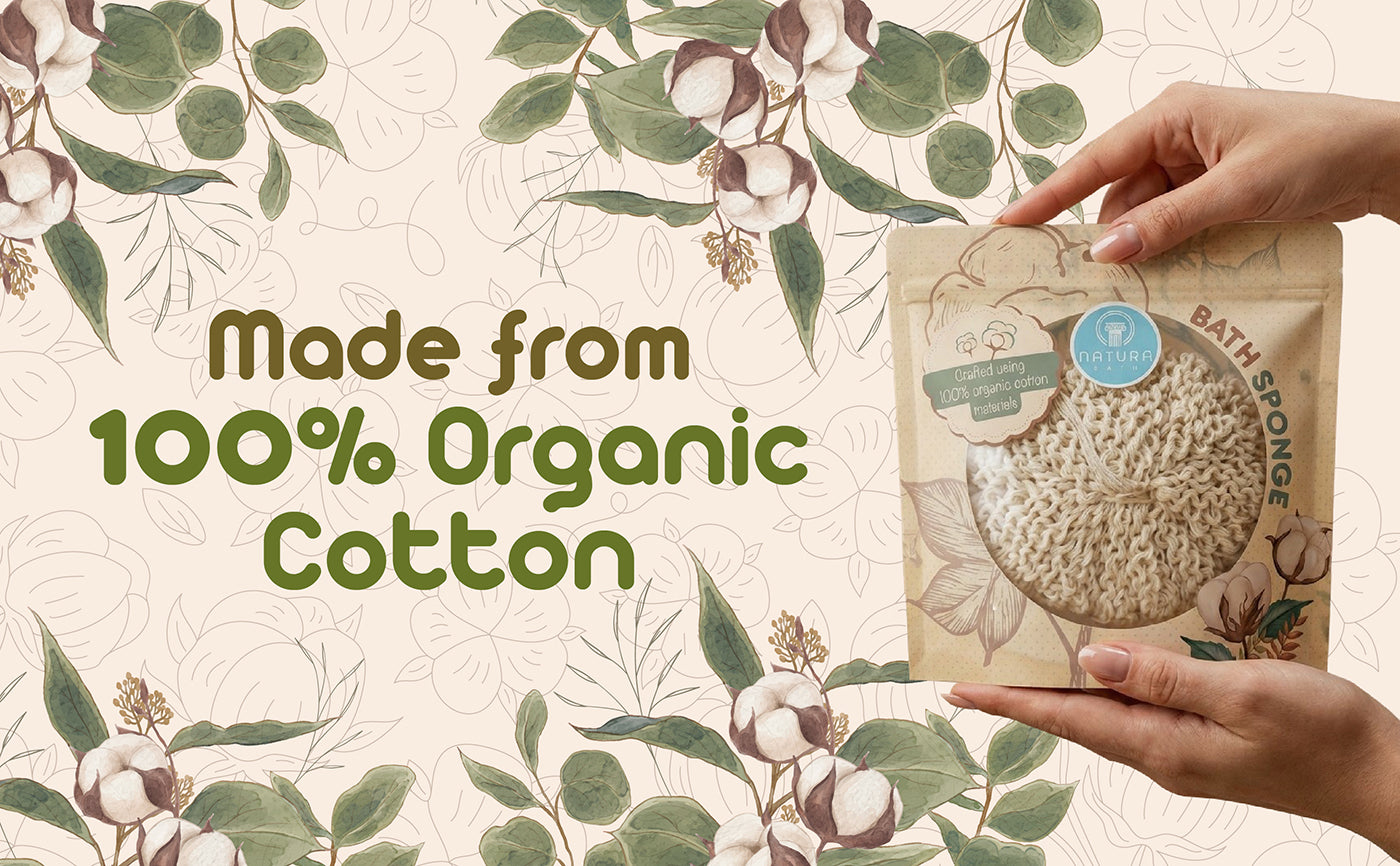 Organic Cotton Bath Sponge